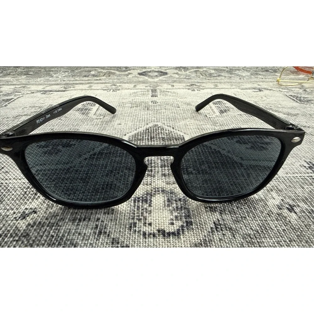 Set Of 2 +1.60  Reading Sunglasses Set Includes 2 Pairs - Black & Tortoise Shell
